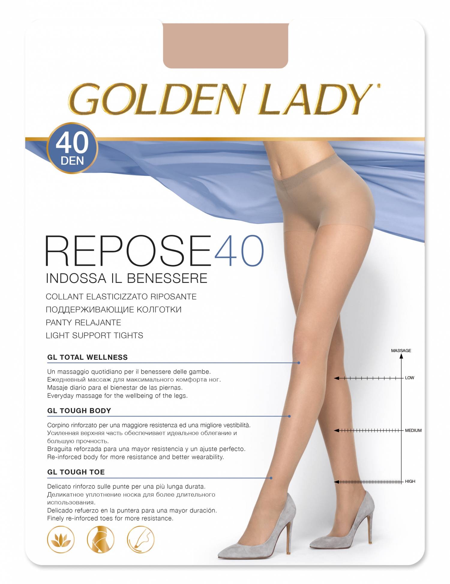 GOLDEN LADY REPOSE 40 C. VISONE T. M