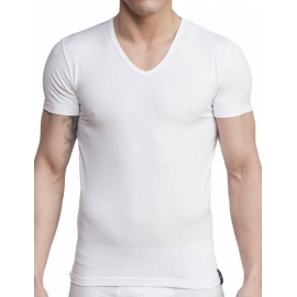 IMPETUS HOMBRE CAMISETA M/CORTA CUELLO PICO BLANCA T.L