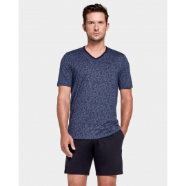 IMPETUS PIJAMA HOMRE VERANO P/C M/C 1424J50 ALG/MODAL K16 AZUL MARINO T.XXL
