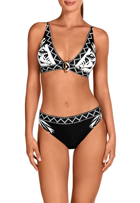 DOLORES  CORTES BIKINI  COMPLETO   S/A FOAM  NEGR/BLA  M1622  T.L-46C