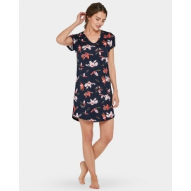 IMPETUS CAMISOLA MUJER M/C MODAL 8473K59 AZUL/ESTAMPADO/55I T.S/P