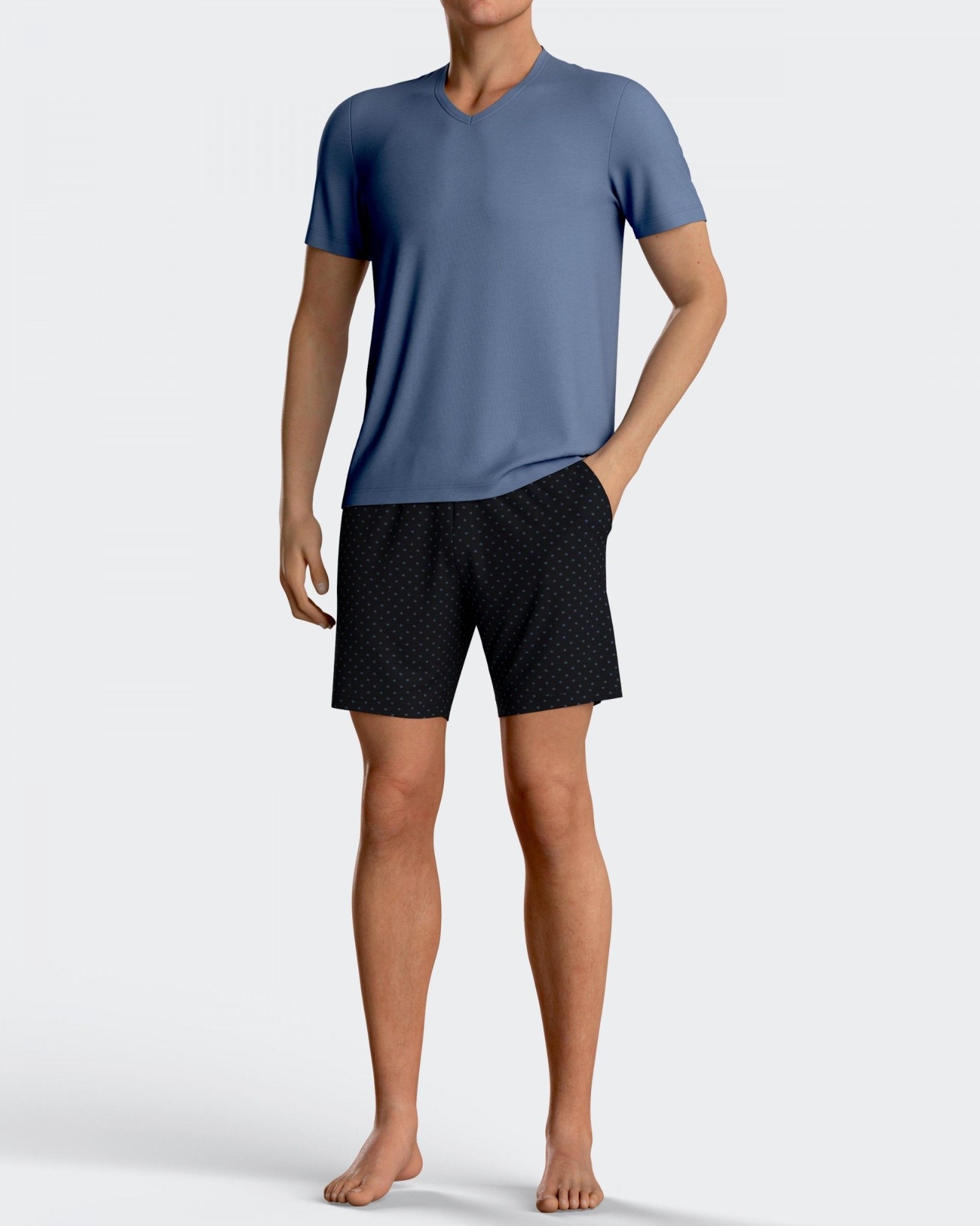 IMPETUS PIJAMA HOMBRE P/C M/C 1512M5900 LYOCELL GRIS T.MD