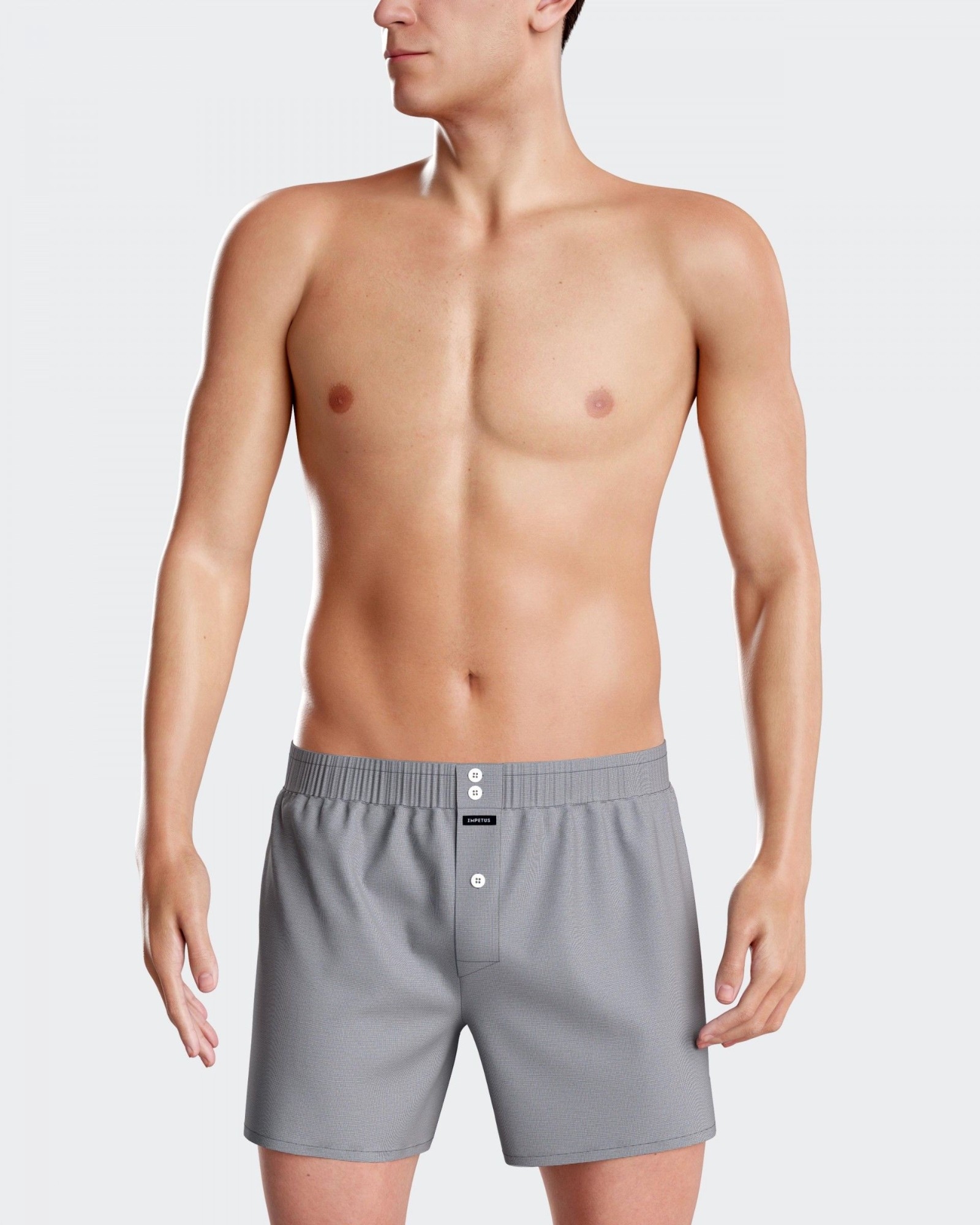 IMPETUS  BOXER  SUELTO  100% COTON  IM1274M9300  C. GRIS   T. L