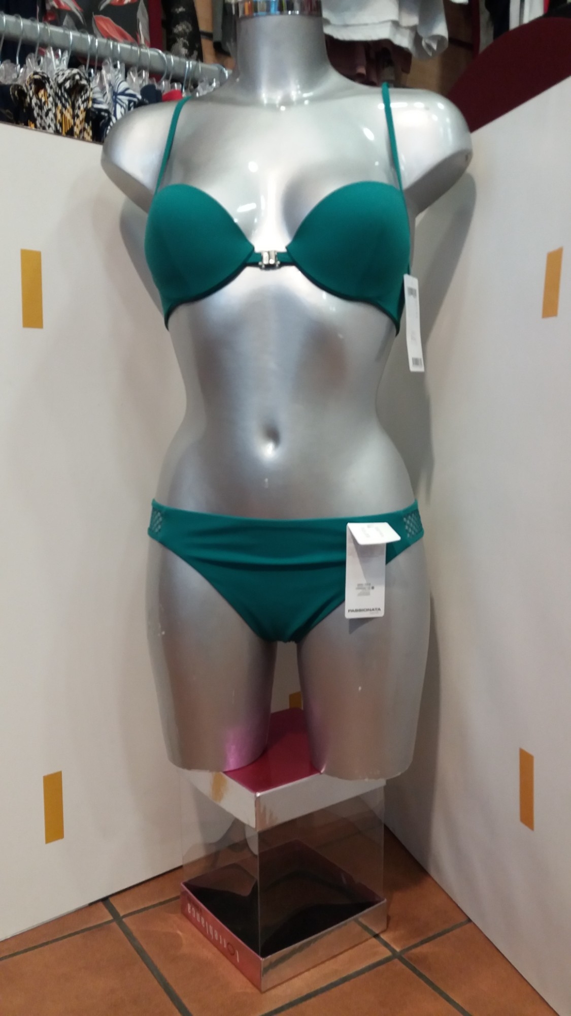 PASSIONATA BIKINI COMPLETO A/DELANTERA  C/FOAM /AROS 42E2A7 VERDE MUSGO T.90B