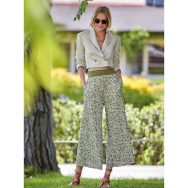 JANIRA  PANTS  MID  SKIRT DAISIES 1025459  C.VER/FLORES T. XL