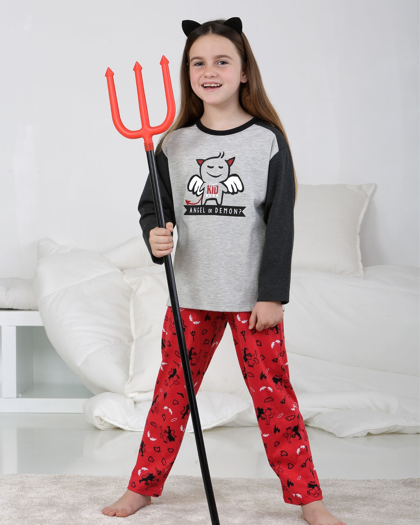 MASSANA PIJAMA INFANTIL UNISEX  P711145  ANGEL/DEMONIO T. 8