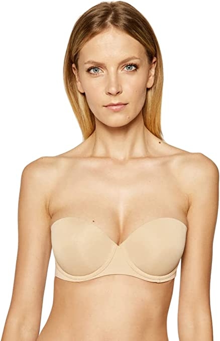 CALVIN  KLEIN  SUJETADOR  S/T  PUSH UP  000QF5677  C.PIEL  T.90D