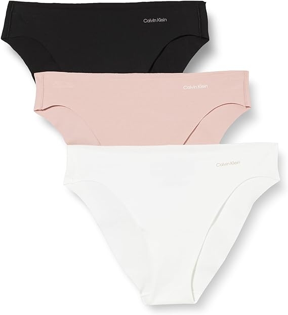 CALVIN  KLEIN  BRAGUITAS  PACK-3  INVISIBLES  COTTON  QD5200EN81  C. NG/ BL/ ROSA  T.L