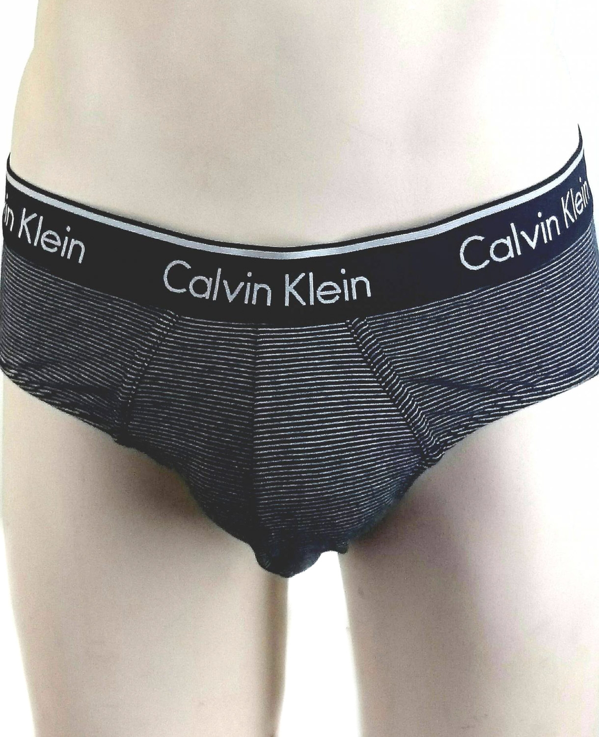 CALVIN KLEIN SLIP CLASSIC STRIPE NEGRO/RAYAS T.L