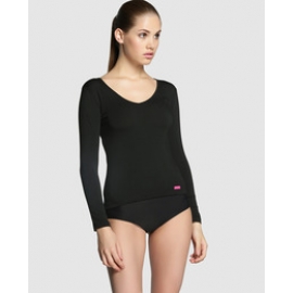 IMPETUS THERMO MUJER CTA.M/L C/R NEGRO T.XL