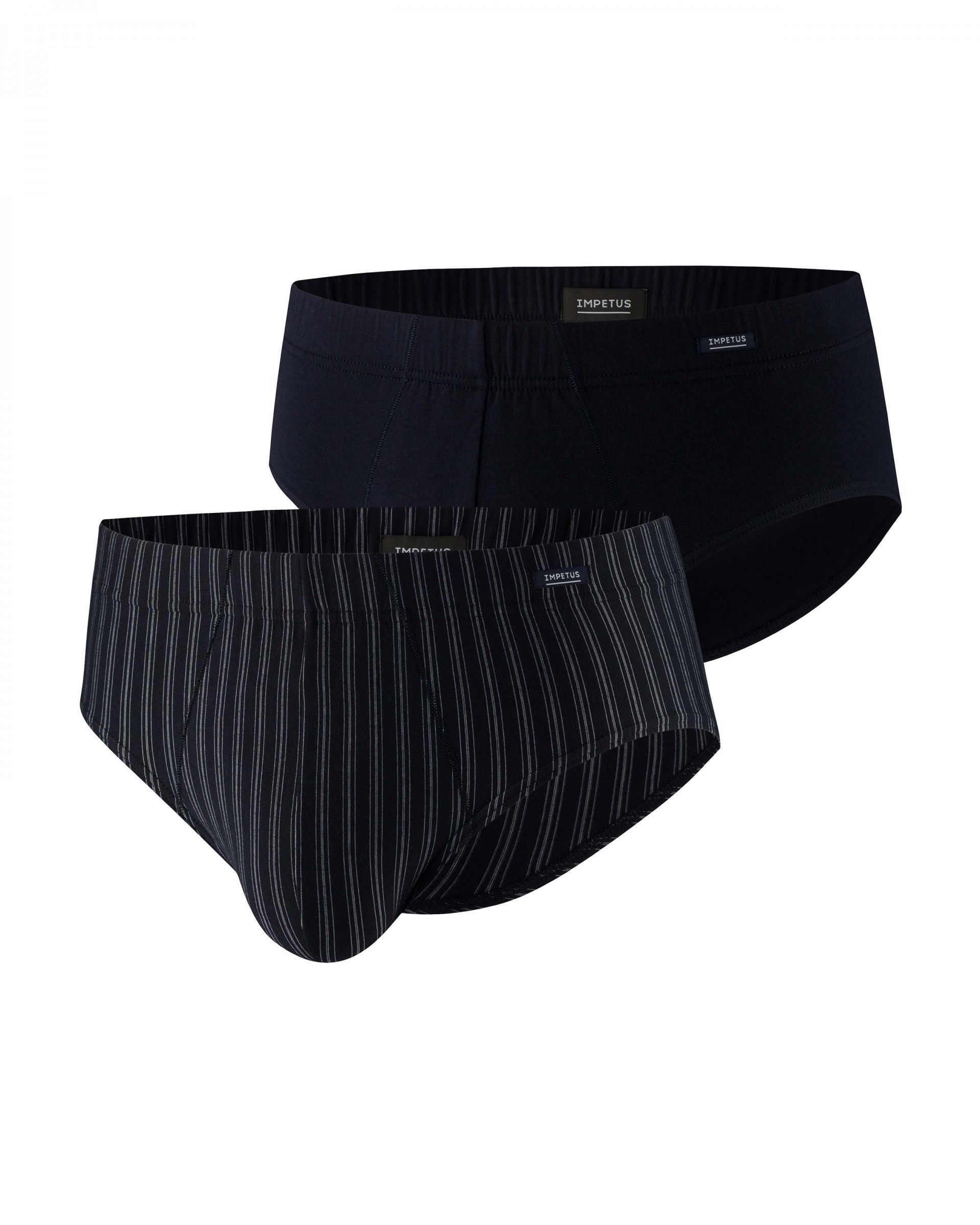 IMPETUS PACK 2 SLIPS P020D24 COTTON STRECH COLOR AZUL - AZUL MARINO T. M