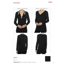 JANIRA CTA M/L LOO STRIP LACE MODAL NEGRO 1073300 T.XL