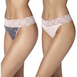 JANIRA TANGA SUGAR COQ.COTT.LACE PACK 2 ROSA T.S-M