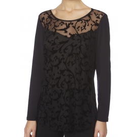 JANIRA  CAMISETA  M/L  LOO ARISE  MODAL  NEGRA   1073283 T.XL