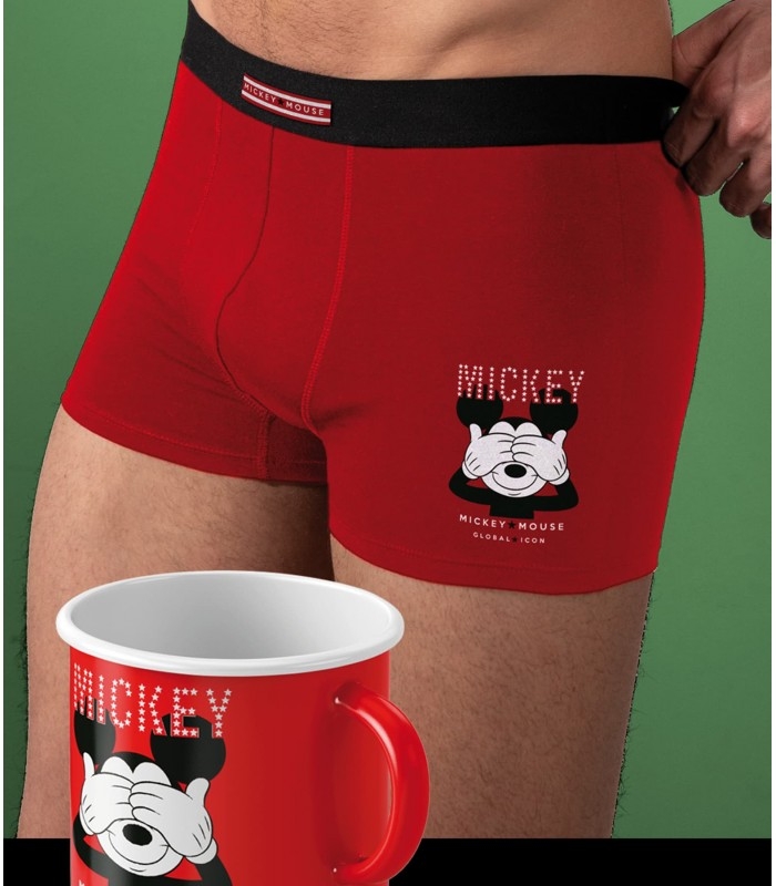 DISNEY BOXER TAZA MICKEY 48256-0 ROJO T.XL