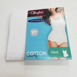 PLAYTEX/PRINCESA CAMISETA TIRANTE FINO BASIC MILA  P4754 P1 AO BLANCO T.L/G/42