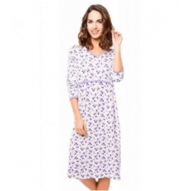 LOHE PIJAMA MUJER Y181196 FLORES LILAS M/LARGA T.M