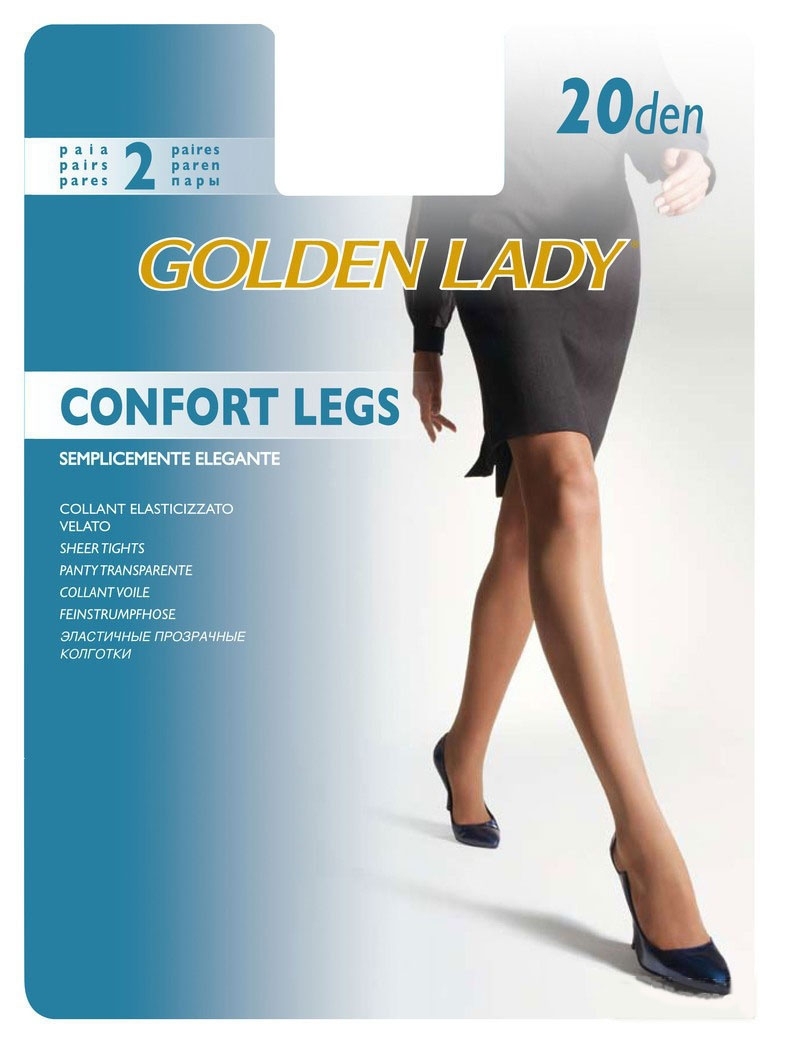 GOLDEN LADY CONFORT LEGS 20-2pares- MELON T.L