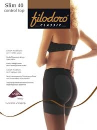 FILODORO PANTY REDUCTOR SLIM 15den CONTROL TOP MANDORLO T.4/L/G