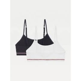 TOMMY  HILFIGER  TOP/BRALETTE PACK2  NIÑA  AZU/BLA  UGOUGOO398 T.S/8-10años