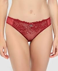 EMPORIO ARMANI BRAGUITA ENCAJE LACE  162525 C.ROJO T.XS