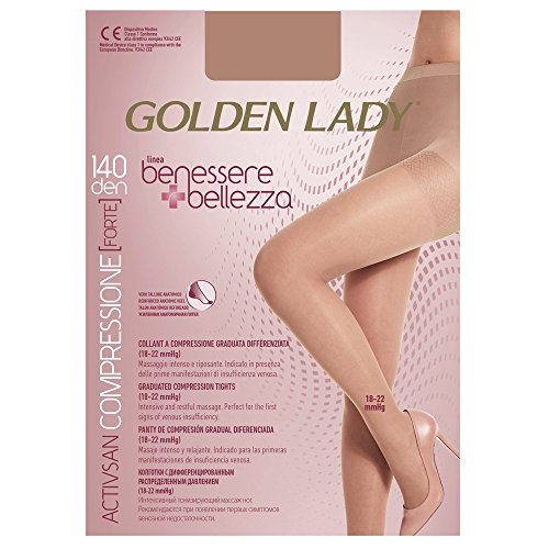 GOLDEN LADY ACTIVASAN PANTY COMPRESIVO 140den NEGRO T.M