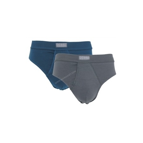 ABANDERADO OCEAN SLIP ABIERTO  PACK2  GRIS/AZ  T.XL/56