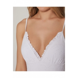 ADMAS BAÑADOR MUJER COPAS REMOVIBLES 11286 BLANCO T.40/S/P