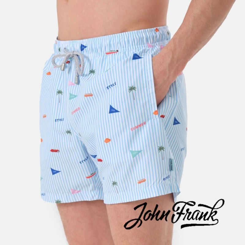 JOHN  FRANK  BAÑADOR HOMBRE JFSSSW30    ESTAMPADO    T.XL