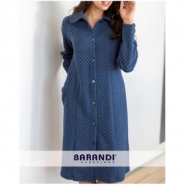 BARANDI BATA LARGA MUJER BOTONES PTO MILANO BI22-05 AZUL T.2XL