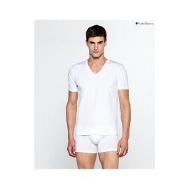 PUNTO BLANCO CAMISETA M/C C/PICO ALG 33531-20 BLANCO T.52/L/G