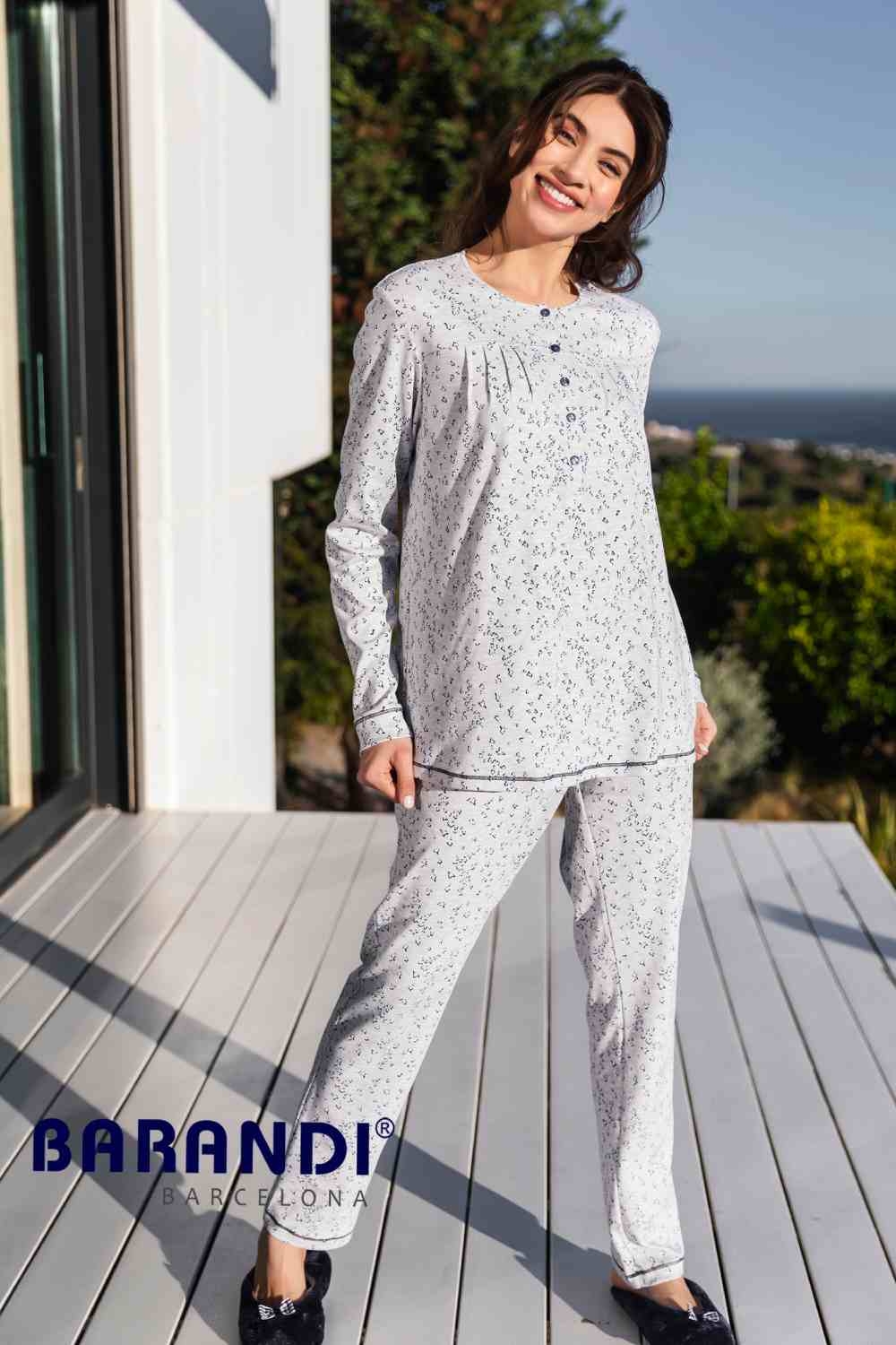 BARANDI PIJAMA  MUJER M/L  EMMA-11   C. ESTAMP.  T.XL