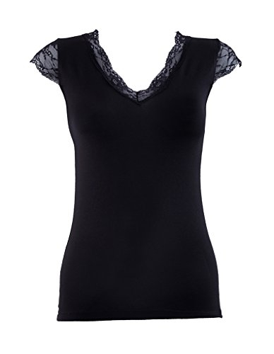 BLACKSPADE CAMISETA M/C/PICO MODAL NEGRA T.M