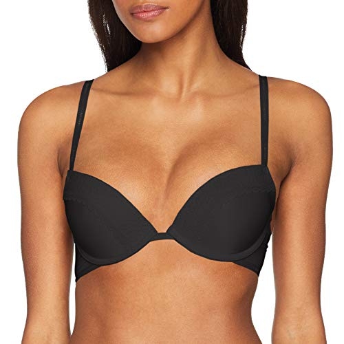 CALVIN KLEIN SUJETADOR C/A  FOAM/ PUSH-UP FLIRTY  QF5145E-001 NEGRO 95/C