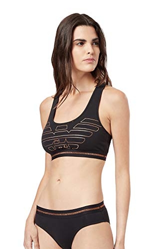 EMPORIO ARMANI BRALETTE BRA 164212 9A232 00020 NEGRO COTTON T.L/G