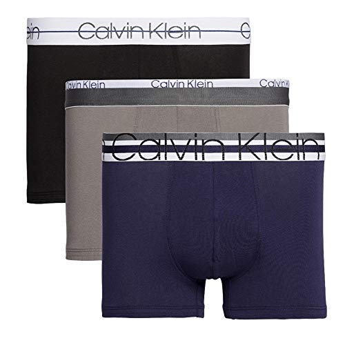 CALVIN  KLEIN  BOXER   PACK-3  NB 1753-BGQ  T.L  NEGRO  MORADO  GRIS