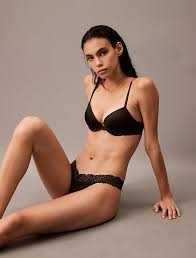 CALVIN KLEIN SUJETADOR C/A Y FOAM QF3837UB1 NEGRO T.90/E