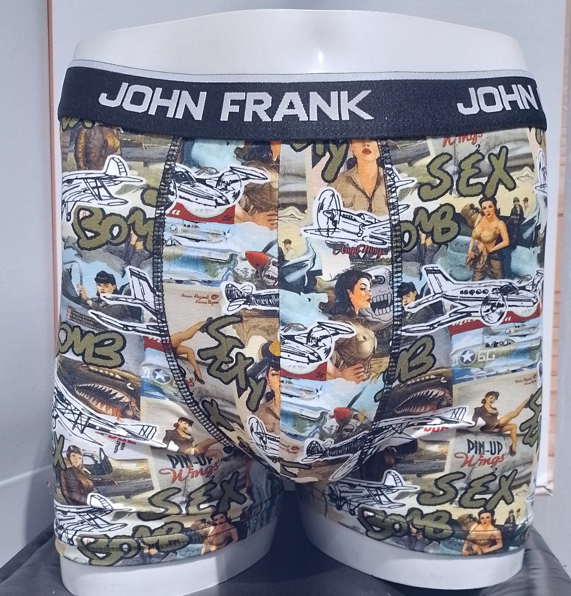 JOHN FRANK BOXER ALG MOD 366-SEX BOMB  T.XXL