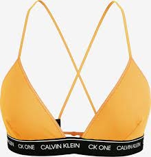 CALVIN  KLEIN  BIKINI  COMPLETO BW-TRIANGLE-RP  NARANJA  KWOKW01409  SF8   T.XS