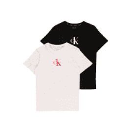 CALVIN KLEIN CAMISETAS NIÑO PACK/2 KK00080 OSA M/C BLAN/NG LOGO T. 12-14 años
