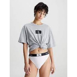 CALVIN KLEIN CAMISETA M/C MUJER 000QS6945 C. GRIS   T.S