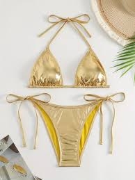 ADMAS  BIKINI  COMPLETO  S/AROS TRIÁNGULO  15396-0  C.ORO  T.40