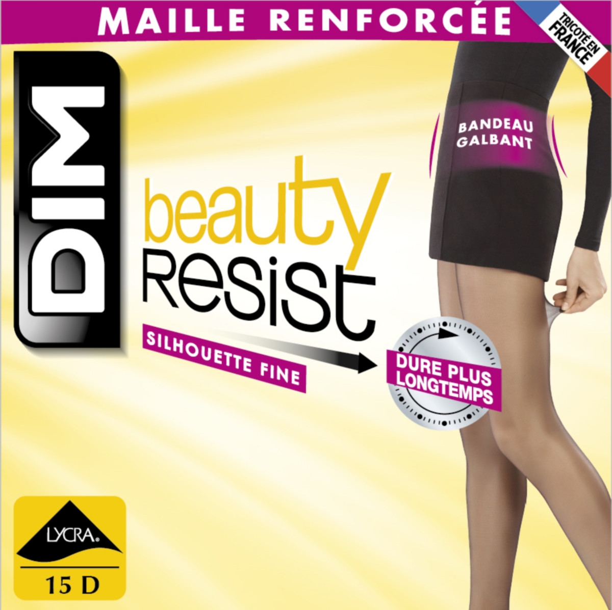 DIM PANTY BEAUTY RESIST D02Y4 15den NEGRO T.2/MD