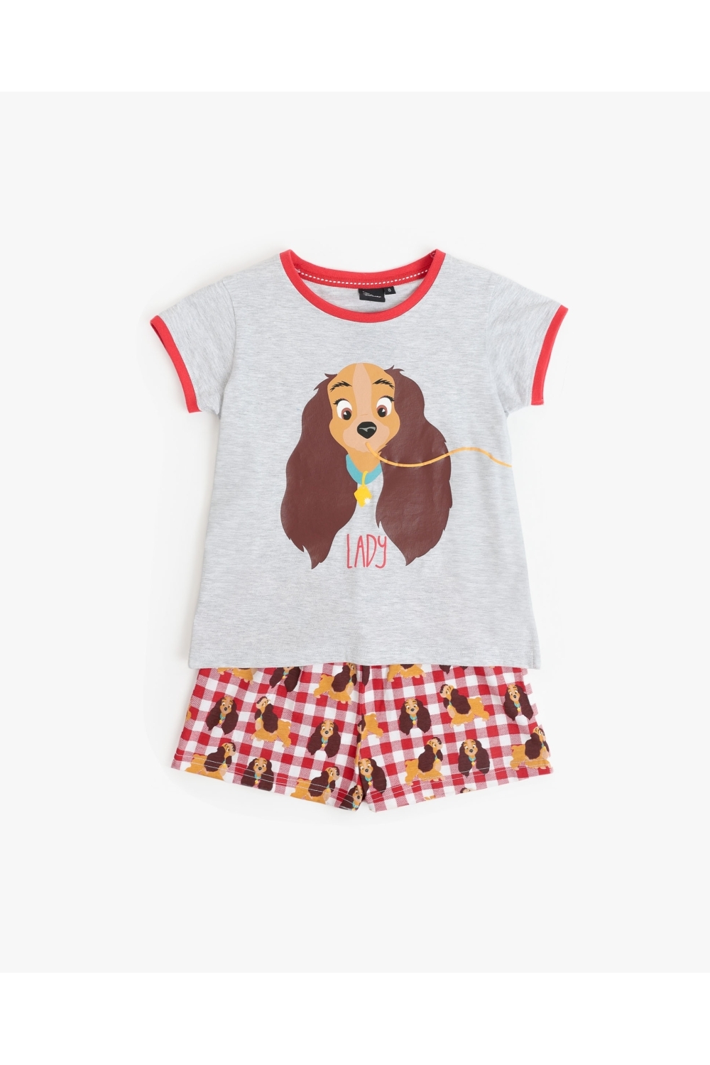 DISNEY PIJAMA NIÑA VERANO P/C M/C 63251 DAMA/RJ T.6 años