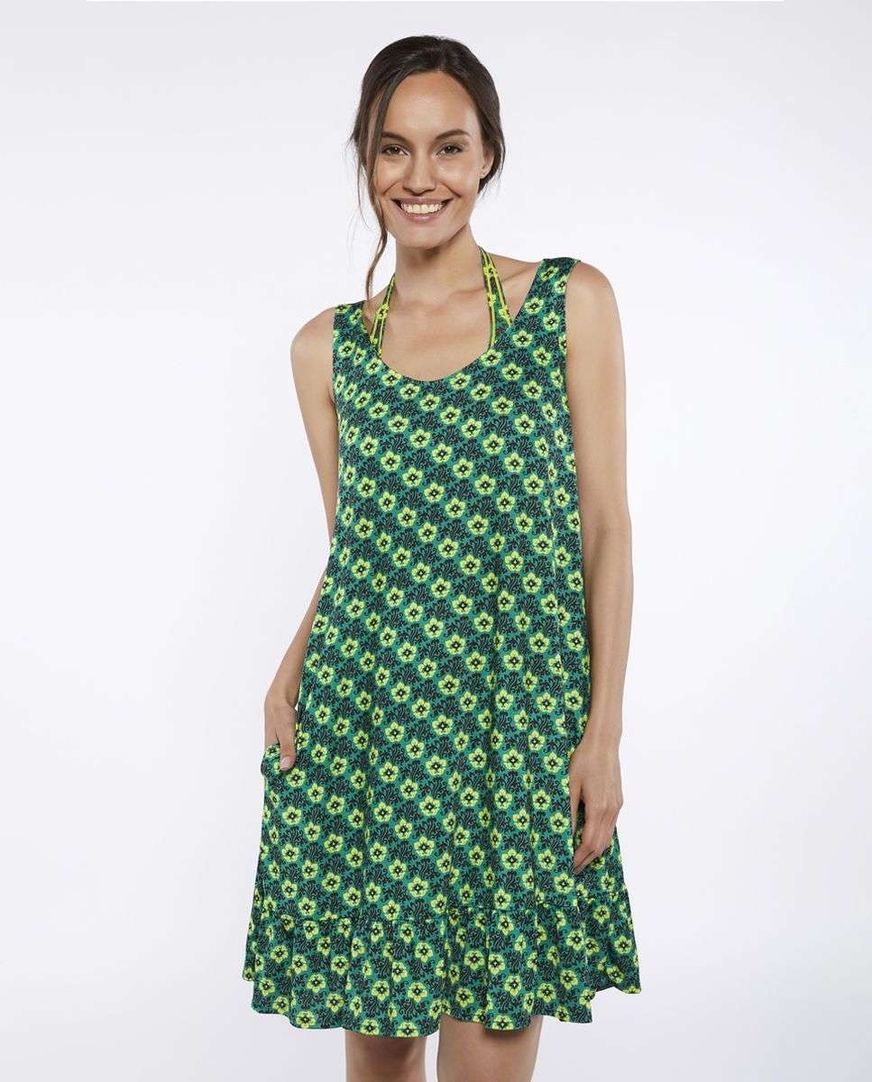 RED POINT VESTIDO  TIRANTES  HAITAN  C.VERDE T. M