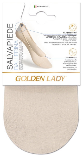 GOLDEN LADY PINKY BALLERINA ALG 6P BP SALVAPIES PACK/2 NATURAL T.39/42/L/XL