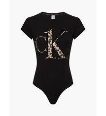 CALVIN  KLEIN  BODY  NEGRO  LETRA  LEOPARDO  000QS6684E UB1 T.L/G