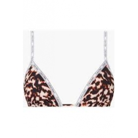 CALVIN KLEIN  BIKINI COMPLETO  S/AROS  FOAM  TRIANGULO KWOKW01791  C.ANIMAL  T.L/G