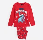 DISNEY  STITCH  PIJAMA  NIÑO   M/L  62196-0  C.ROJO T. 8