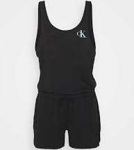 CALVIN  KLEIN  MONO CORTO MUJER   TIRANTE ROMPER   NEGRO  KWOKW01359 BEH T.XS